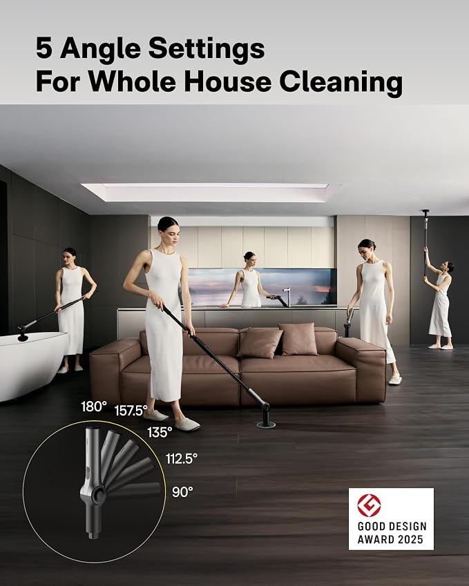 HOTO Flexi™ Cordless Electric Spin Scrubber, Adjustable Angle, Extendable Handle - Image 3