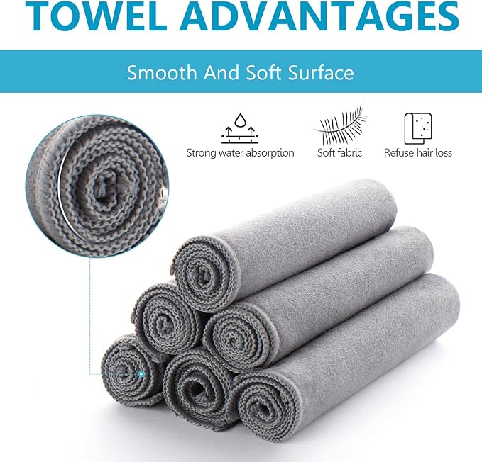 8 Pack Microfiber Screen Cleaning Cloth, Premium Double-Sided Suede Microfiber - Image 5