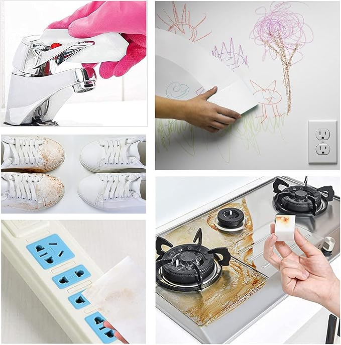 100Pack Magic Sponge Eraser, Extra Large Melamine Foam Sponge, No Scratch - Image 2