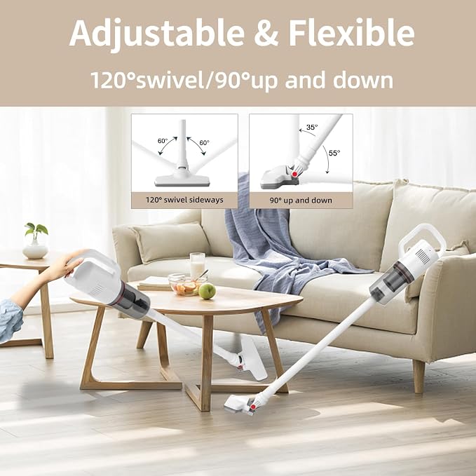 Cordless Vacuum Cleaner, Handheld Stick Small Lightweight Vacuum - Image 4