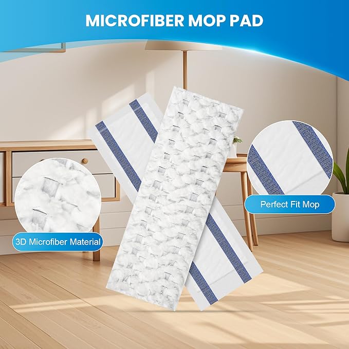 50 Pack Disposable Microfiber Cleaning Mop Pads - Image 3