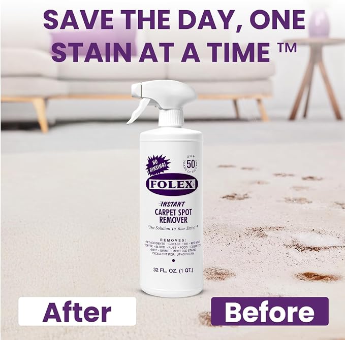 FOLEX 32 oz Instant Carpet Spot Remover Carpet Cleaner - Image 7