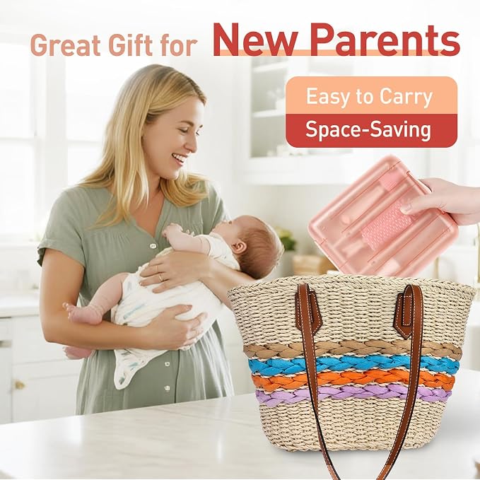 Baby Bottle Brush Set, 6-in-1 Travel Bottle Cleaning Kit - Image 7
