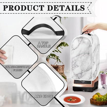 Sunflower Blender Covers for Kitchen Yellow Appliance Cover Washable Anti-Stain Oil-Proof Food Processor Dust Cover Foldable Kitchen Accessory Gift for Friends