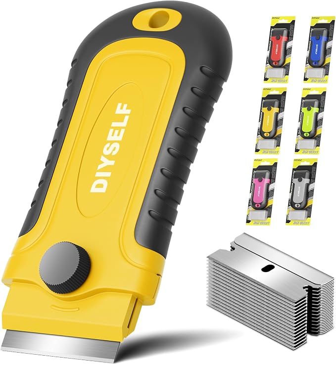 DIYSELF Razor Blade Scraper | 1 Pack Razor Scraper by DIYSELF