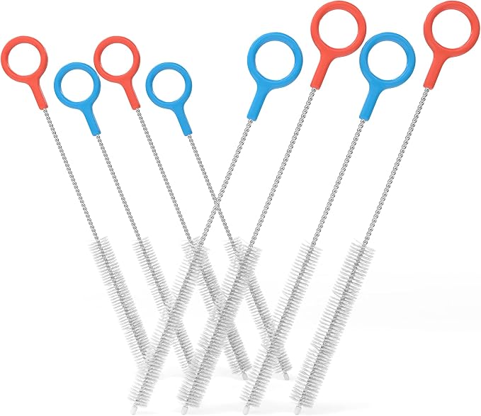 Heavy Duty Cleaning Brushes Set of 8 by Buenalife