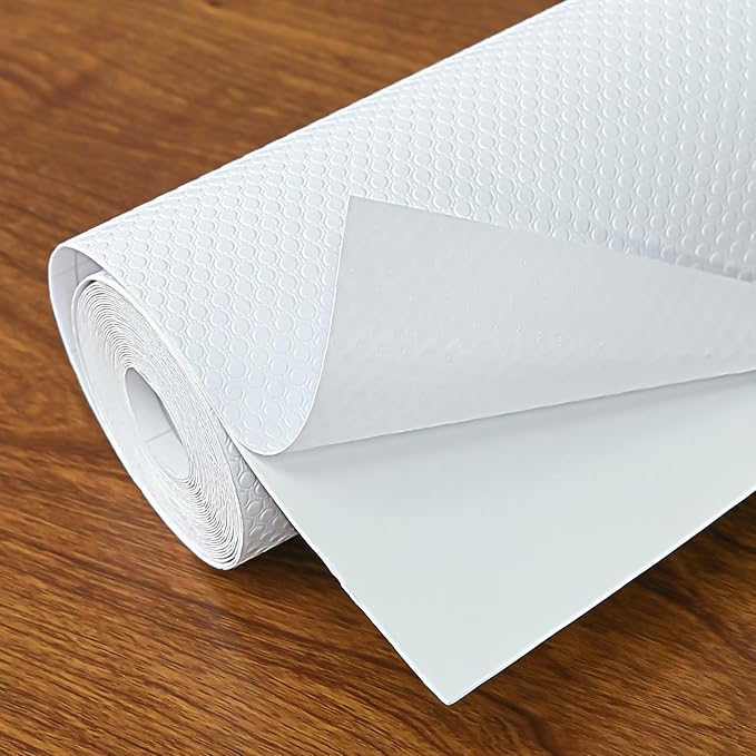 Shelf Liners 10 in x 20 ft Self-Adhesive EVA Drawer Mats, Cupboard Protector by Hersvin