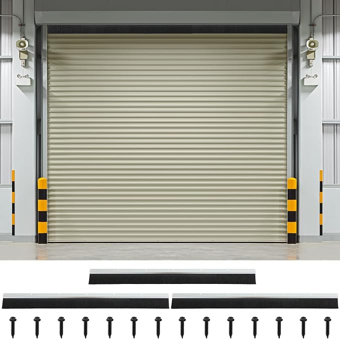 8×8ft Garage Brush Seal Kit for Roll-up Doors 3" Standard Brush - Image 6