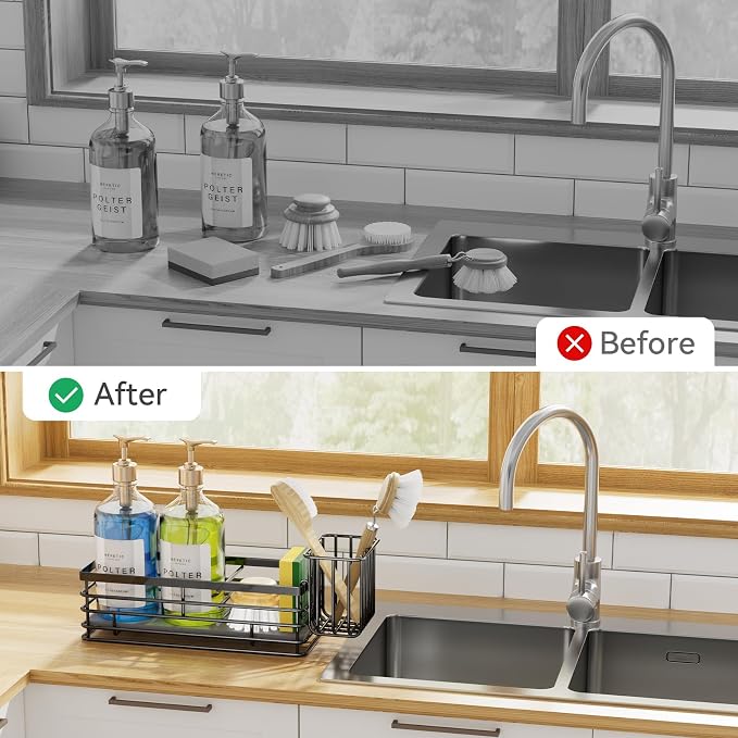 Yofidra Sponge Holder for Kitchen Organizer: Sink Caddy - Image 5