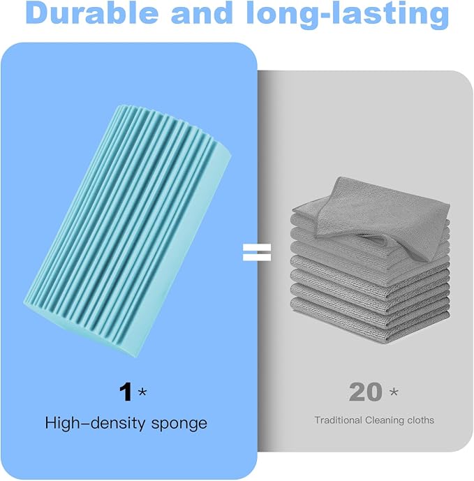 4 Pack Damp Clean Duster Sponge, Magic Sponge Eraser - Image 2