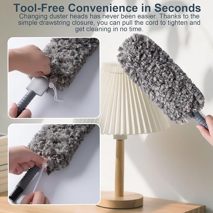 Lint Free 16.8'' Hand Duster, Microfiber Duster - Image 4