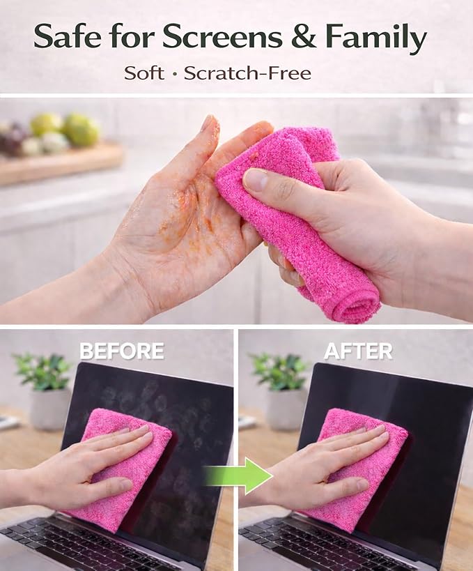 Microfiber Cleaning Cloth Roll - Image 4