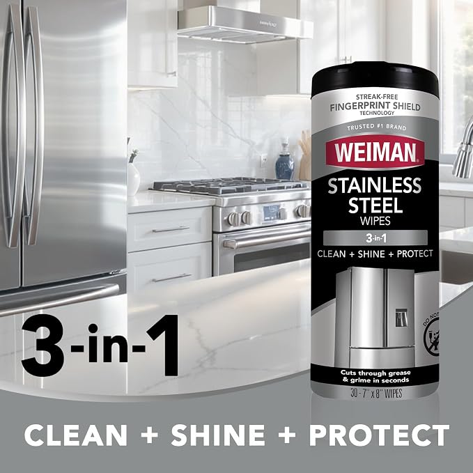 Weiman Stainless Steel Wipes and Leather Wipes - Image 3