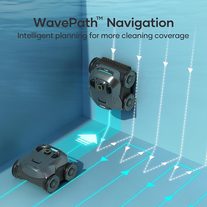 AIPER Cordless Robotic Pool Cleaner, WavePath Navigation, Wall-Climbing - Image 6