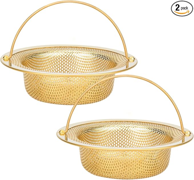 Snailhouse Sink Strainers, 2 Pack 4.5 Inches Stainless Steel Kitchen Mesh Sink by Snailhouse