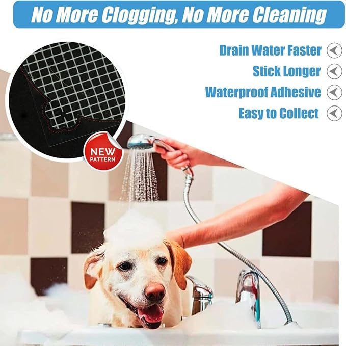 Hair Catcher Shower Drain Disposable Mesh Stickers, 35 Pack - Image 5