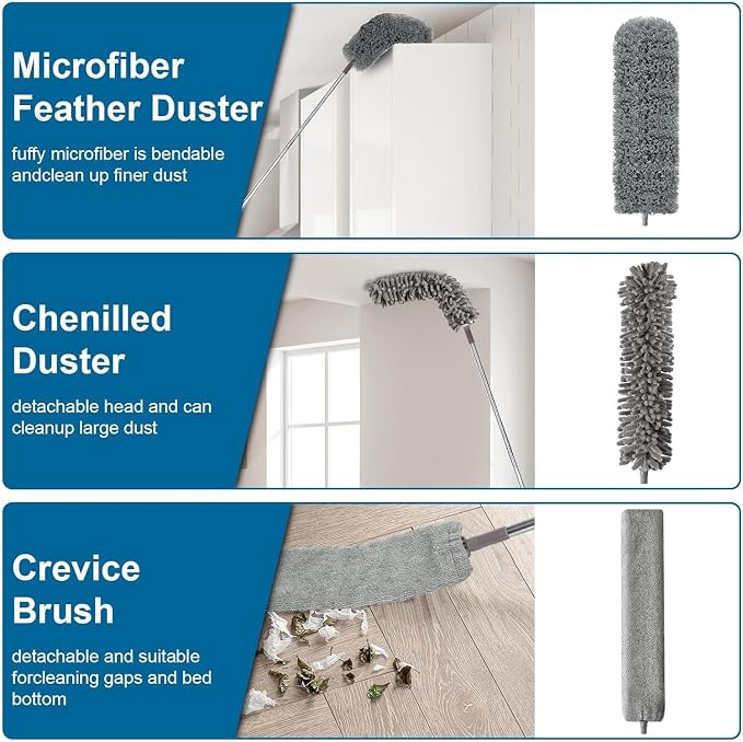 7 Pcs Microfiber Feather Duster - Image 3