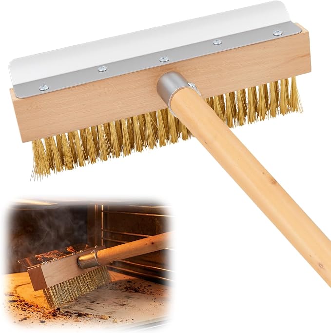 1 Pack 37 Inch Wood Handle Pizza Oven Brush by Unknown