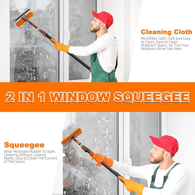 20FT Reach High Ceiling Duster Kit, Window Cleaning kit - Image 6