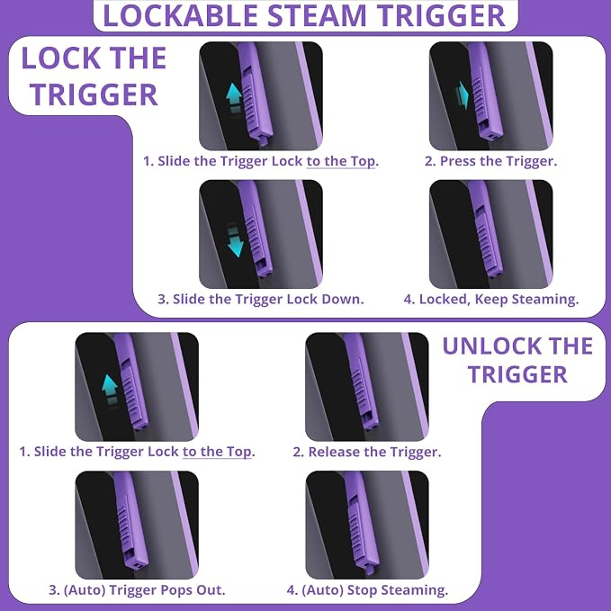Steam Cleaner Handheld: 1200W Fast 10-Sec Heat-Up-750mL Tank-No Cooling-Refill - Image 4