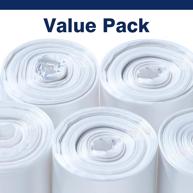 7-10 Gallon Clear Trash Can Liners, Wholesale 1000 Count, High Density Garbage - Image 3