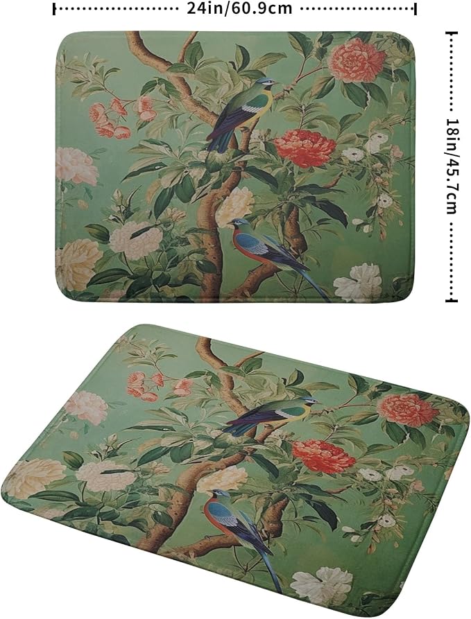 Khope Green Chinoiserie Dish Drying Mat - Image 2