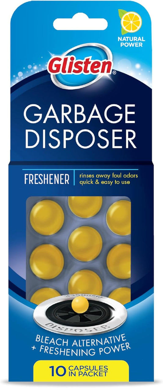 Glisten Garbage Disposer Freshener, Sink Disposal Odor Eliminator, Quick and by Glisten