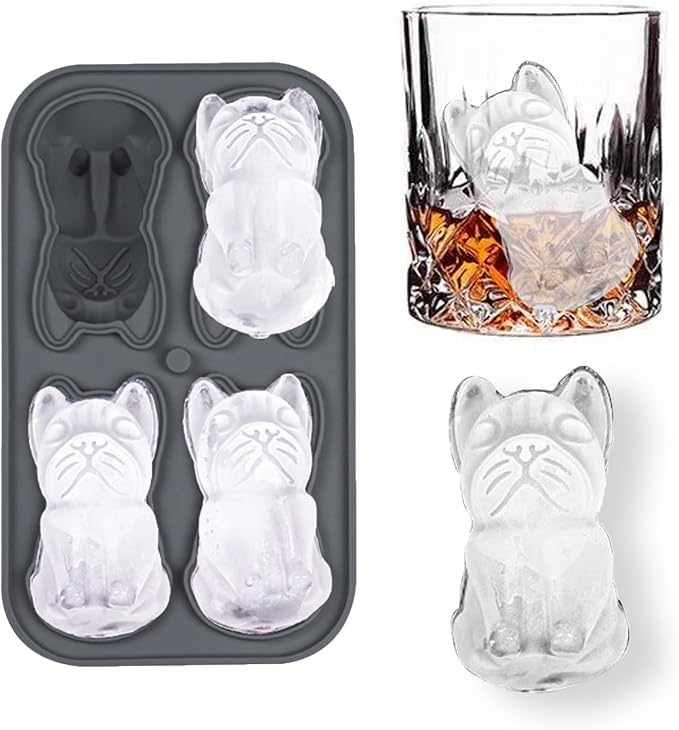 French Bulldog Gifts 3D Ice Cube Mold, Admaison Ice Cube Tray by Admaison