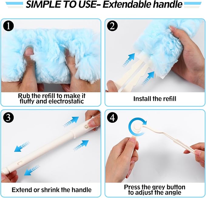 52 PCS Disposable Duster Refills, Heavy Duty Duster Refills Kit - Image 3