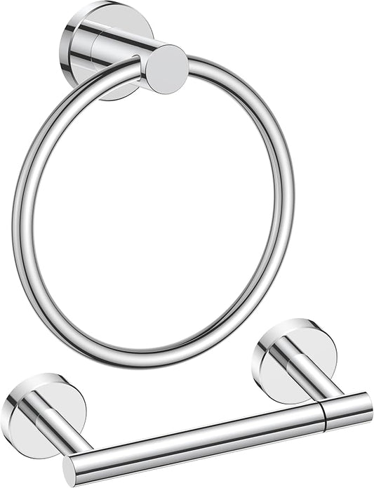 FORIOUS Toilet Paper Holder Wall Mount, SUS304 Stainless Steel Double Post by FORIOUS