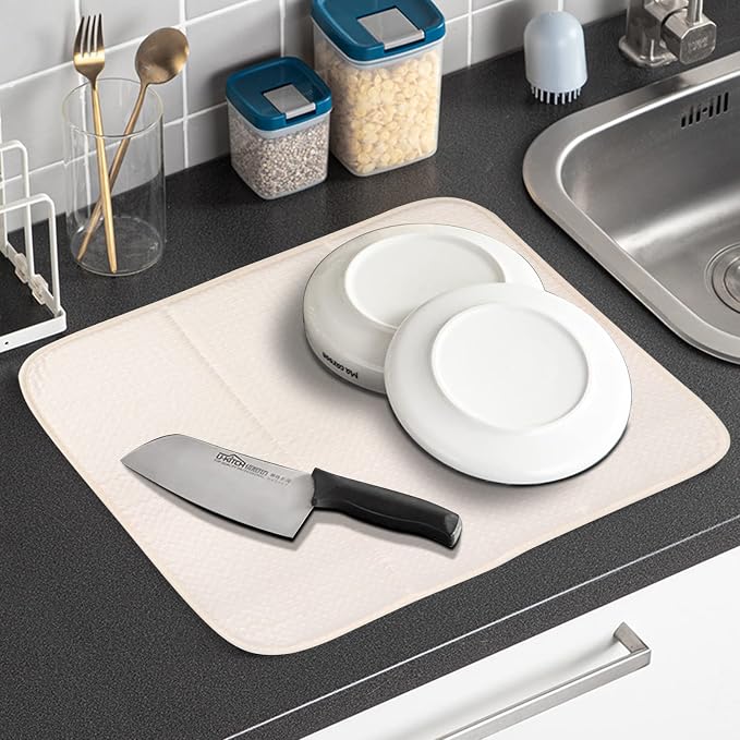 SINLAND Microfiber Dish Drying Mat Super Absorbent Dish Drying Pad - Image 5