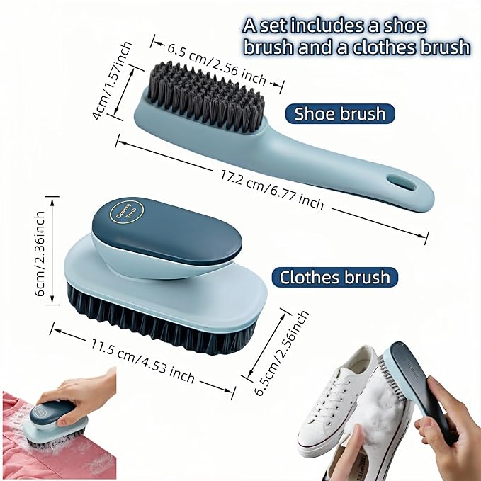 Ergonomic Shoe & Clothing Brush Set - Image 4