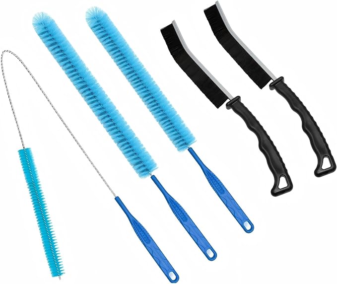 5 Pcs Dryer Vent Cleaner kit, Refrigerator Coil Cleaning Brush, Home by juntianze
