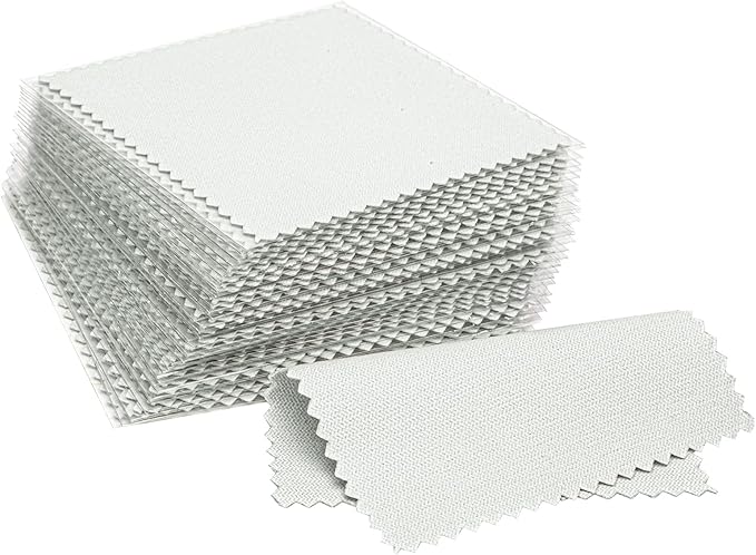 CATIFLIN 100pcs Jewelry Cleaning Cloth, Small Jewelry Polishing Cloth by CATIFLIN