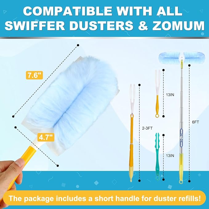 Duster Refills for Swiffer Dusters，Strong Static Dust Removal，Duster Refill - Image 5