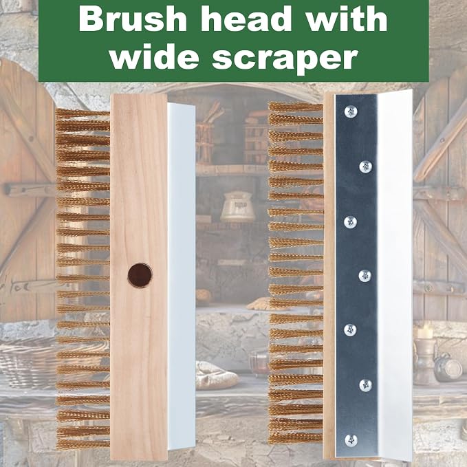 Aluminum Pizza Oven Brush, Grill Brush - Image 4