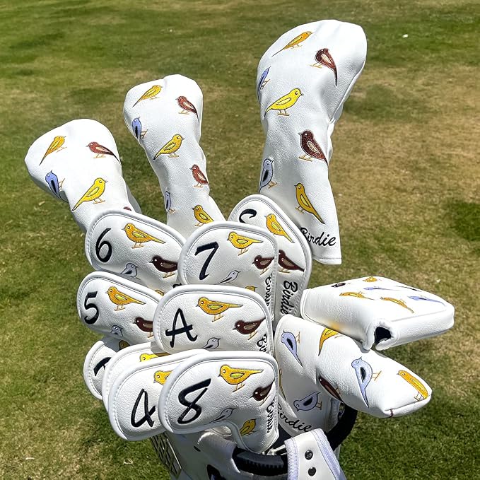 Premium Leather Golf Club Iron Covers - Image 2