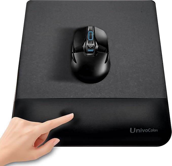 univo colors Design-Wave Wrist Rest Mouce Pad, PE Mouse Sliding by UnivoColors