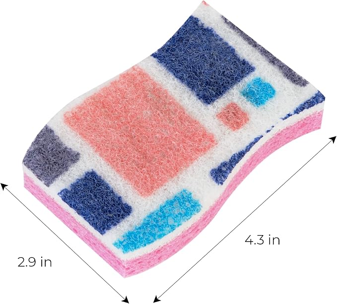 Smart Design Non-Scratch Cellulose Smart Scrub Sponge - Image 3