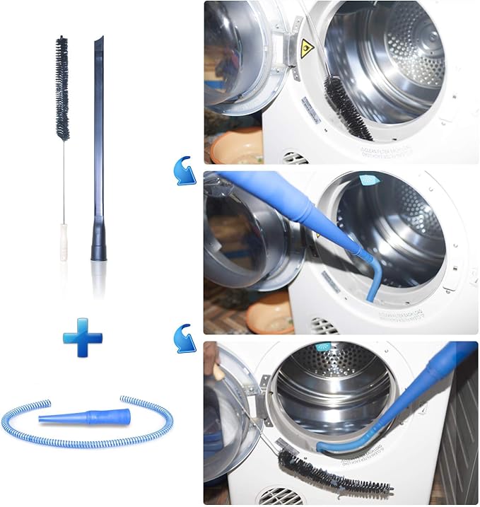 Dryer Vent Cleaner Kit & Refrigerator Condenser Coil Brush-Dryer Lint Brush - Image 3