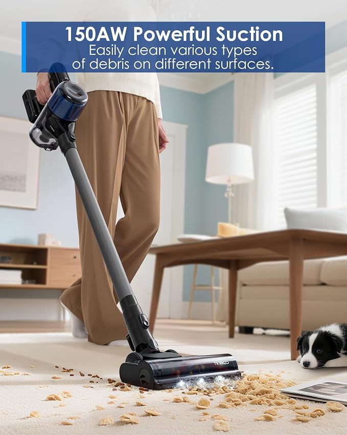 Tineco Pure ONE S30 Cordless Vacuum Cleaner, 150AW Powerful Suction, Zero - Image 3