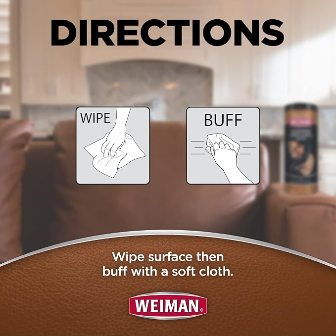 Weiman Leather Cleaner Wipes - Image 6