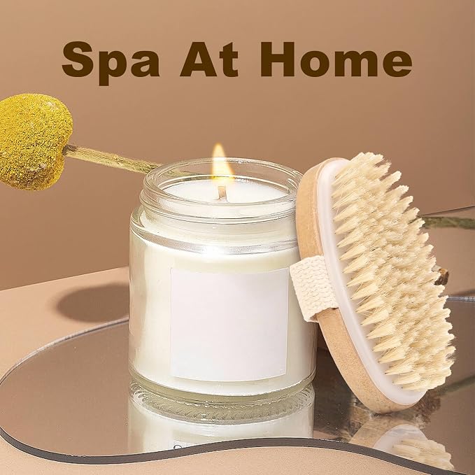 2Pcs Natural Bristle Exfoliating Brush, Body Scrubber - Image 7
