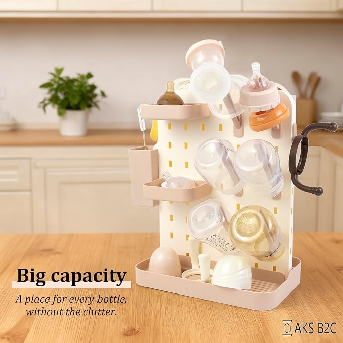 Baby Bottle Drying Rack Space Saving Countertop Vertical Rack - Image 8