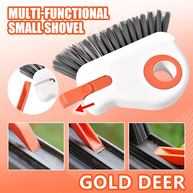 9Pcs Window Track Cleaner Set, Groove Cleaning Brush Tools, Window Sill Gap - Image 2