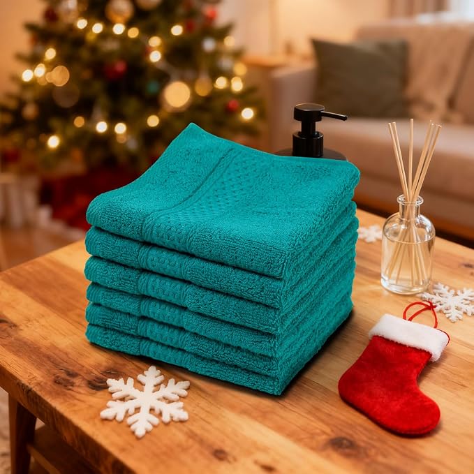 Cleanbear Wash Cloths Turquoise Washcloths - Image 9