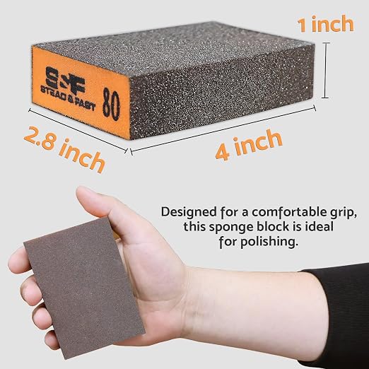 Sanding Sponge 6 Pack by S&F STEAD & FAST, Sanding Blocks - Image 5