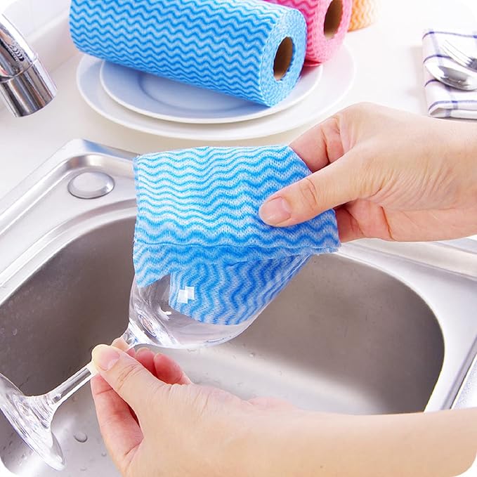 Disposable Dish Cloths Disposable Cleaning Towels 50 Pack Heavy Duty Reusable - Image 6