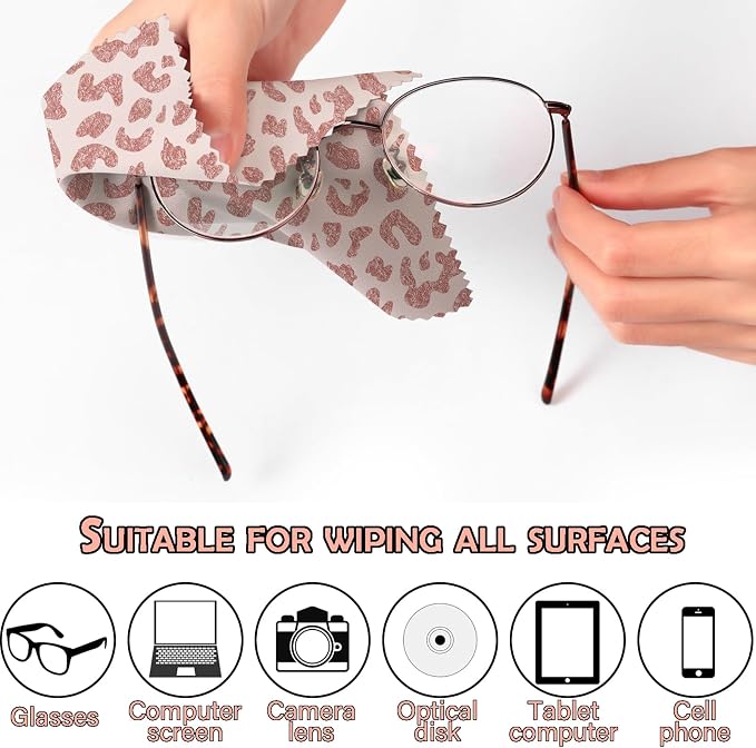 6 PCS Glasses Cleaning Cloth Eyeglass Cleaning Cloth Lens Eyeglasses Microfiber - Image 3