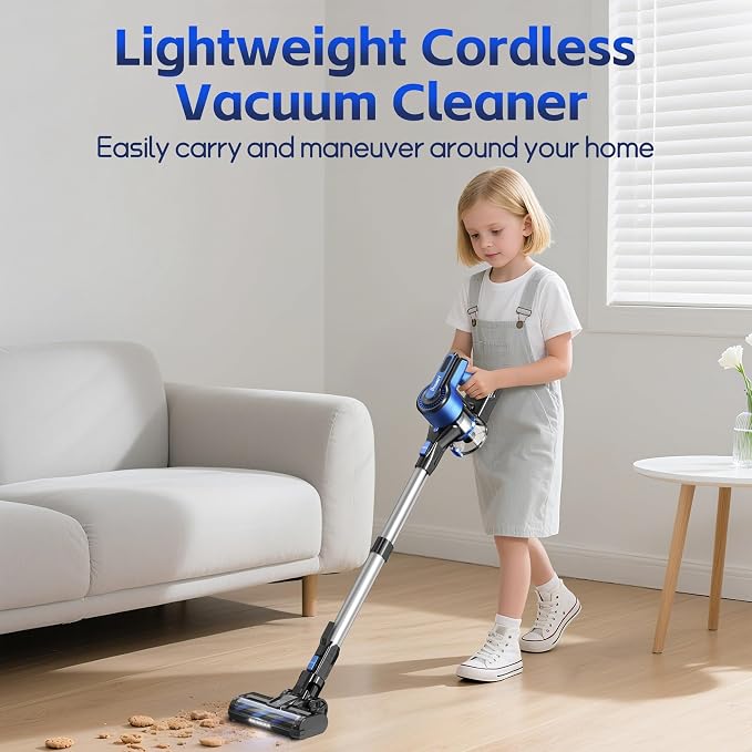 Cordless Vacuum Cleaner for Home, 45Kpa Lightweight Stick Vacuum - Image 5